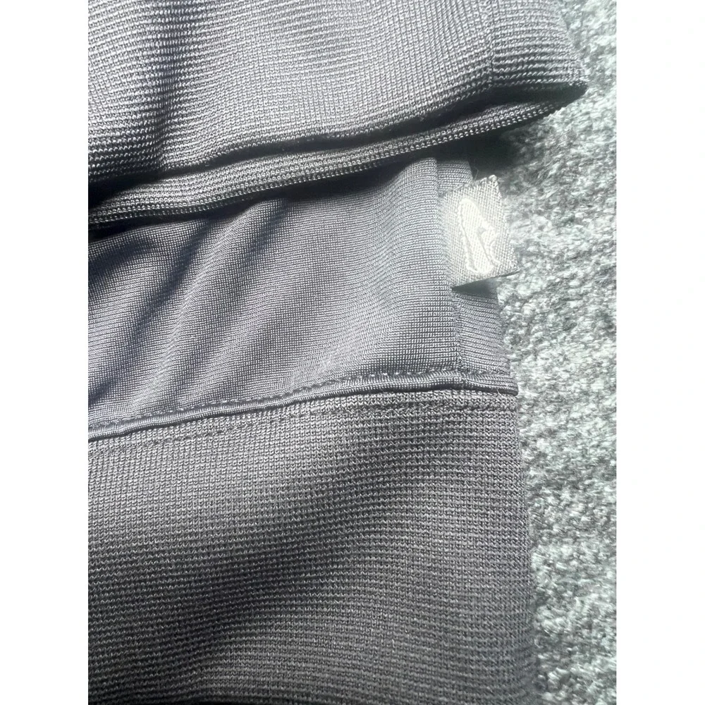 Nike Track Jacket Mens XXL Black White Piping Full Zip Mock Neck Sporty